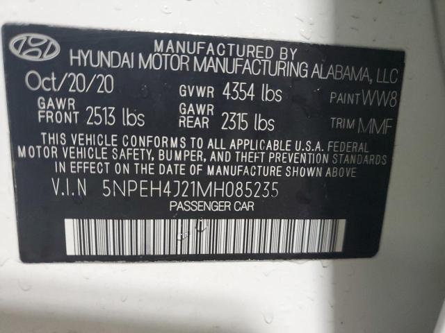 Photo 12 VIN: 5NPEH4J21MH085235 - HYUNDAI SONATA LIM 