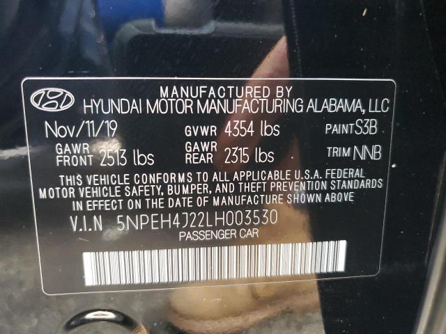 Photo 12 VIN: 5NPEH4J22LH003530 - HYUNDAI SONATA LIM 