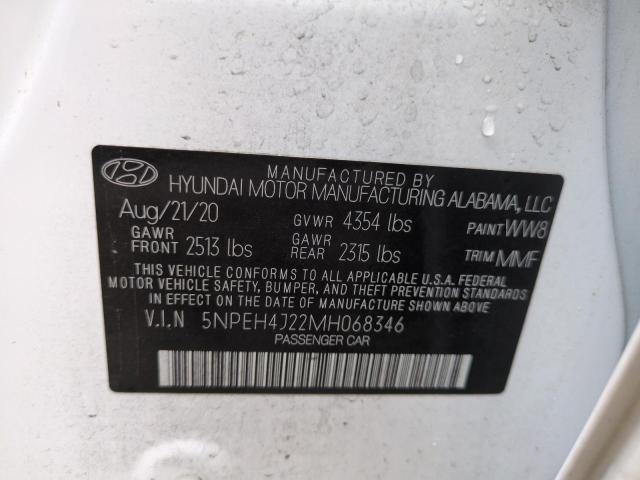 Photo 12 VIN: 5NPEH4J22MH068346 - HYUNDAI SONATA LIM 