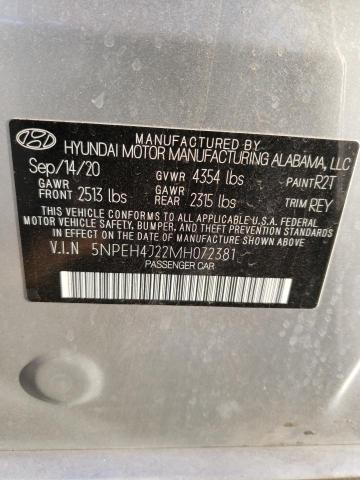 Photo 12 VIN: 5NPEH4J22MH072381 - HYUNDAI SONATA 