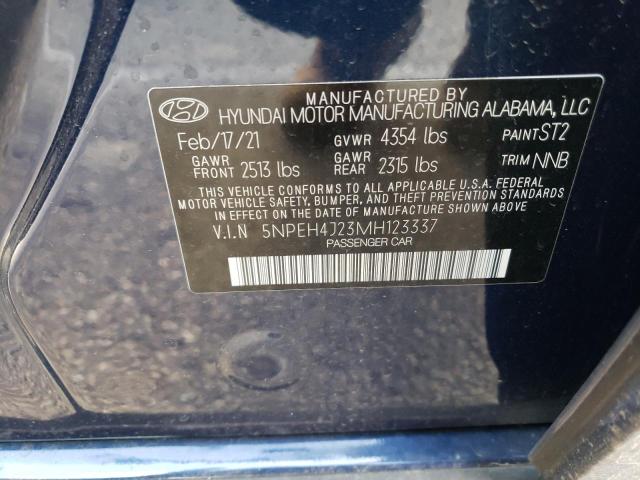 Photo 9 VIN: 5NPEH4J23MH123337 - HYUNDAI SONATA LIM 