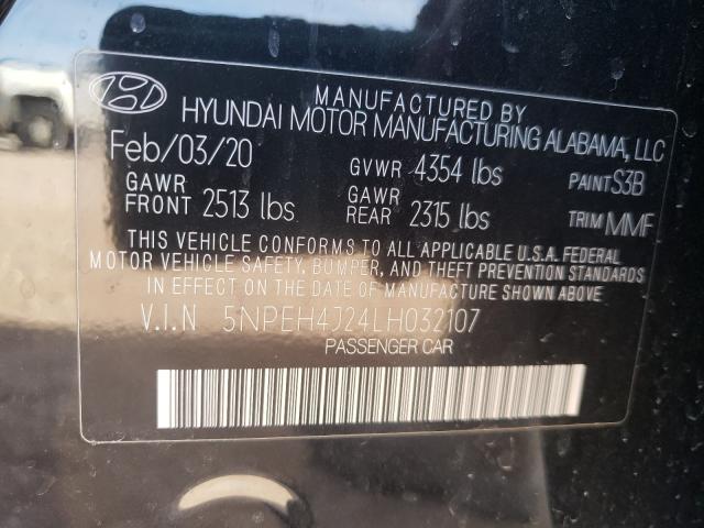 Photo 9 VIN: 5NPEH4J24LH032107 - HYUNDAI SONATA LIM 