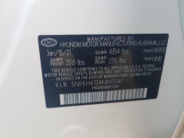 Photo 9 VIN: 5NPEH4J24MH111147 - HYUNDAI SONATA LIM 