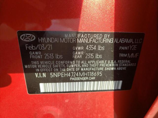 Photo 9 VIN: 5NPEH4J24MH118695 - HYUNDAI SONATA LIM 