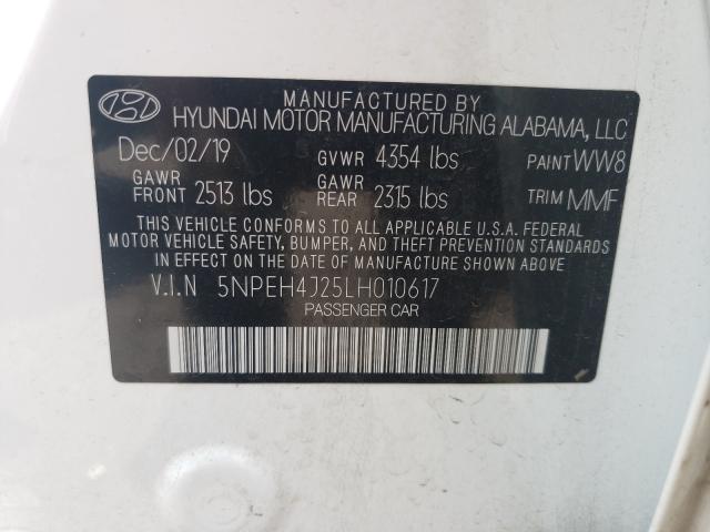 Photo 9 VIN: 5NPEH4J25LH010617 - HYUNDAI SONATA LIM 