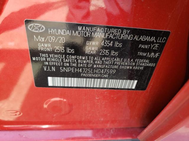 Photo 11 VIN: 5NPEH4J25LH047599 - HYUNDAI SONATA 