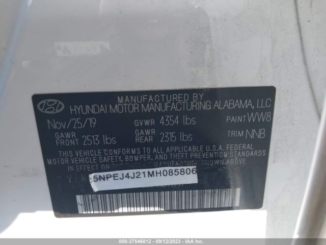 Photo 8 VIN: 5NPEH4J26LH008973 - HYUNDAI SONATA 