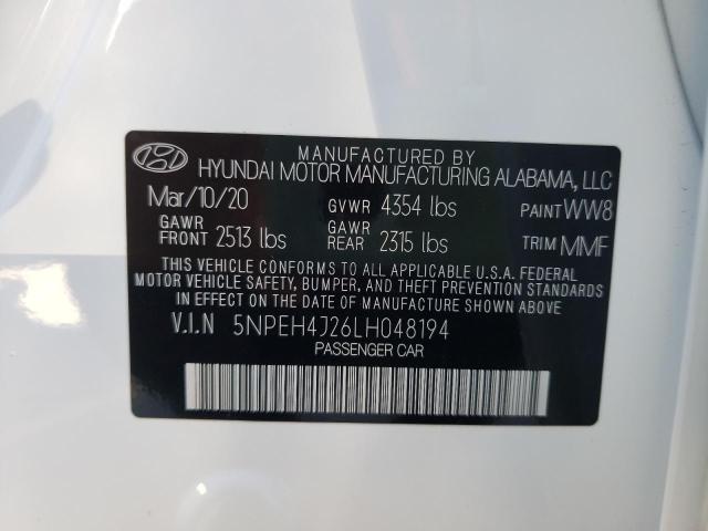 Photo 9 VIN: 5NPEH4J26LH048194 - HYUNDAI SONATA LIM 