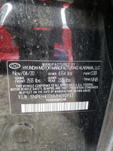 Photo 9 VIN: 5NPEH4J26MH090933 - HYUNDAI SONATA LIM 