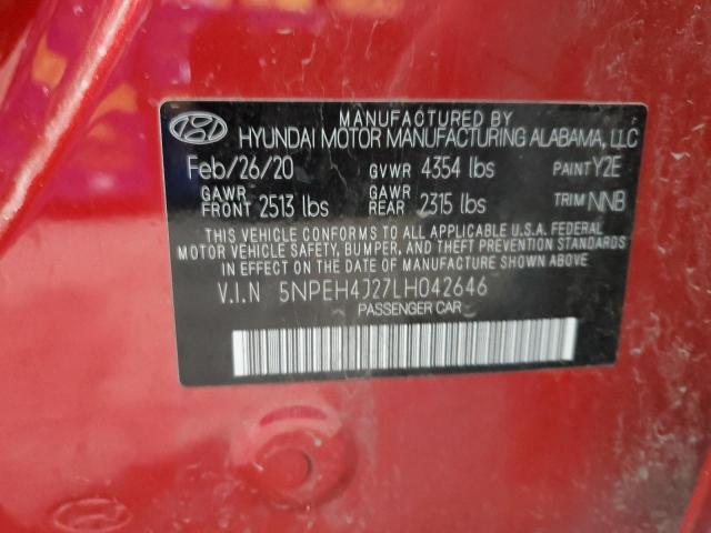 Photo 11 VIN: 5NPEH4J27LH042646 - HYUNDAI SONATA 