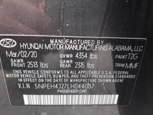 Photo 9 VIN: 5NPEH4J27LH044087 - HYUNDAI SONATA LIM 