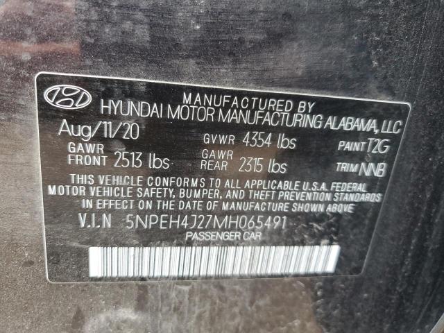 Photo 9 VIN: 5NPEH4J27MH065491 - HYUNDAI SONATA LIM 