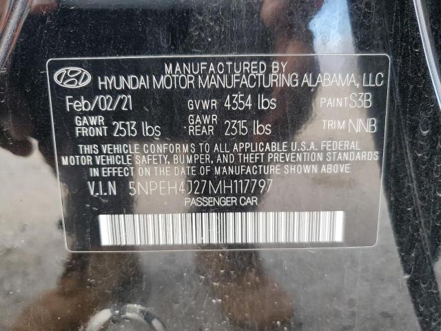 Photo 11 VIN: 5NPEH4J27MH117797 - HYUNDAI SONATA LIM 