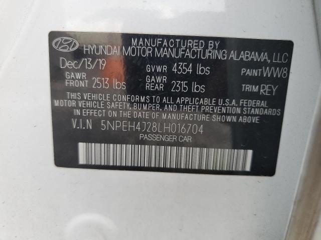 Photo 11 VIN: 5NPEH4J28LH016704 - HYUNDAI SONATA LIM 