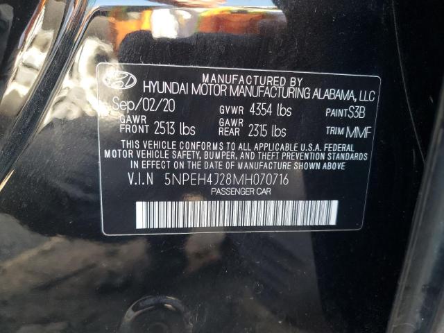 Photo 11 VIN: 5NPEH4J28MH070716 - HYUNDAI SONATA LIM 