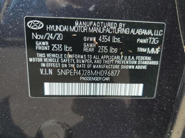 Photo 11 VIN: 5NPEH4J28MH096877 - HYUNDAI SONATA LIM 