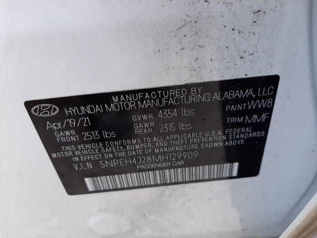 Photo 9 VIN: 5NPEH4J28MH129909 - HYUNDAI SONATA LIM 