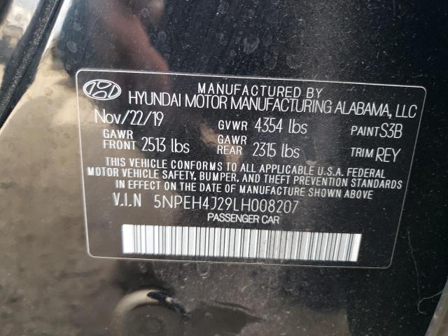 Photo 11 VIN: 5NPEH4J29LH008207 - HYUNDAI SONATA LIM 