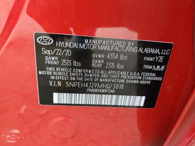 Photo 11 VIN: 5NPEH4J29MH073818 - HYUNDAI SONATA LIM 