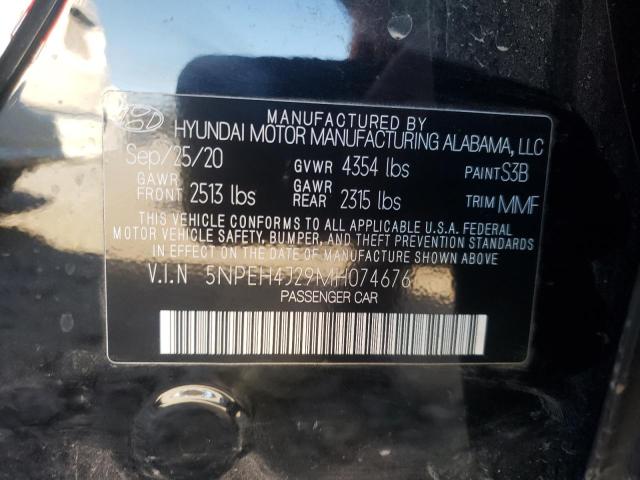 Photo 9 VIN: 5NPEH4J29MH074676 - HYUNDAI SONATA LIM 