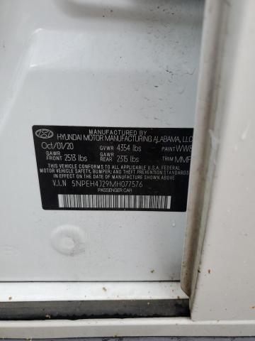 Photo 11 VIN: 5NPEH4J29MH077576 - HYUNDAI SONATA 