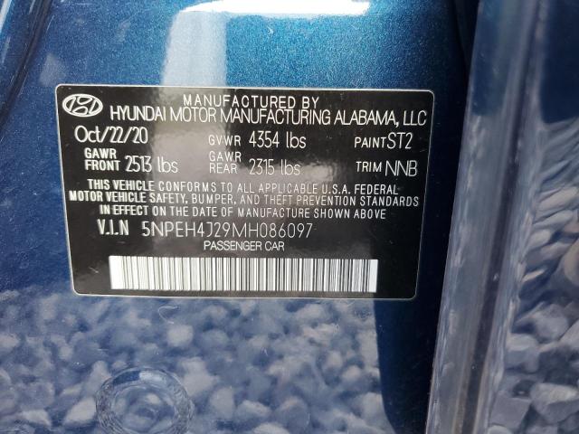 Photo 12 VIN: 5NPEH4J29MH086097 - HYUNDAI SONATA LIM 