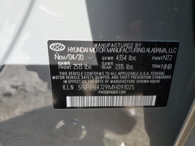 Photo 11 VIN: 5NPEH4J29MH091025 - HYUNDAI SONATA 