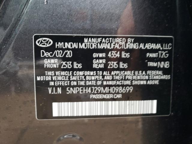 Photo 9 VIN: 5NPEH4J29MH098699 - HYUNDAI SONATA LIM 