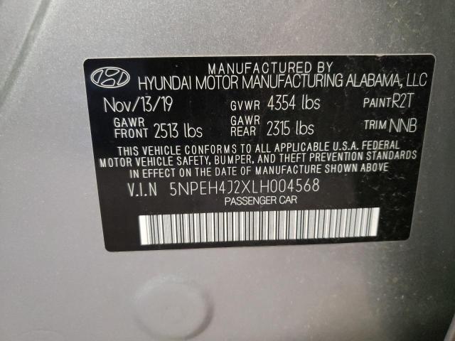 Photo 9 VIN: 5NPEH4J2XLH004568 - HYUNDAI SONATA LIM 