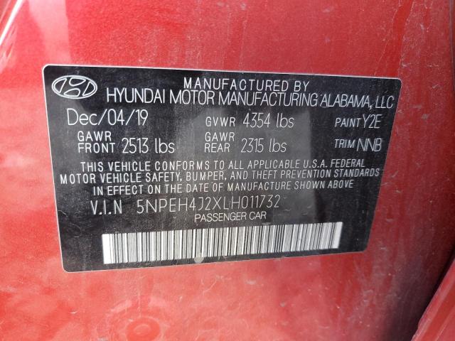 Photo 11 VIN: 5NPEH4J2XLH011732 - HYUNDAI SONATA LIM 