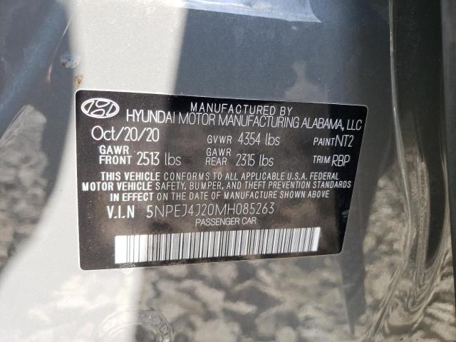 Photo 11 VIN: 5NPEJ4J20MH085263 - HYUNDAI SONATA SEL 