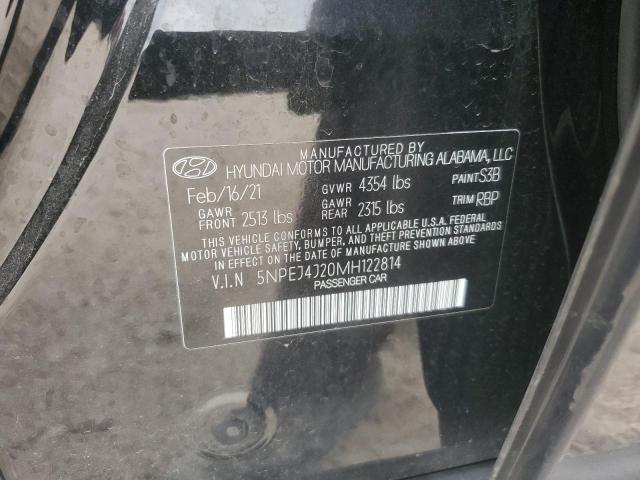 Photo 11 VIN: 5NPEJ4J20MH122814 - HYUNDAI SONATA SEL 