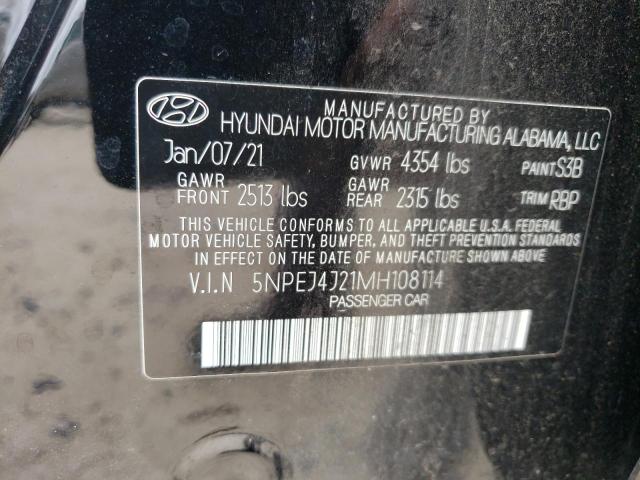 Photo 12 VIN: 5NPEJ4J21MH108114 - HYUNDAI SONATA SEL 