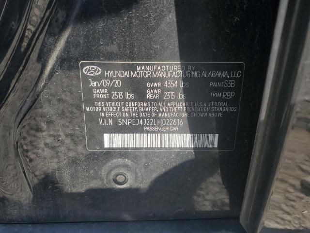 Photo 12 VIN: 5NPEJ4J22LH022616 - HYUNDAI SONATA SEL 