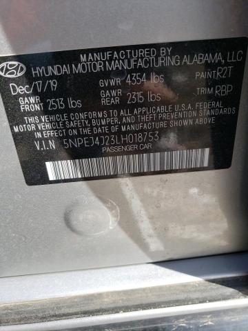 Photo 11 VIN: 5NPEJ4J23LH018753 - HYUNDAI SONATA SEL 