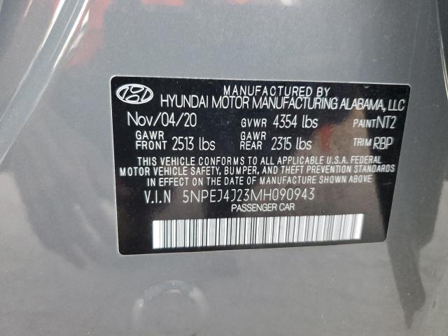 Photo 12 VIN: 5NPEJ4J23MH090943 - HYUNDAI SONATA SEL 