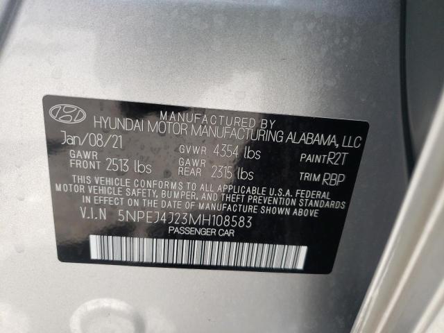 Photo 9 VIN: 5NPEJ4J23MH108583 - HYUNDAI SONATA SEL 