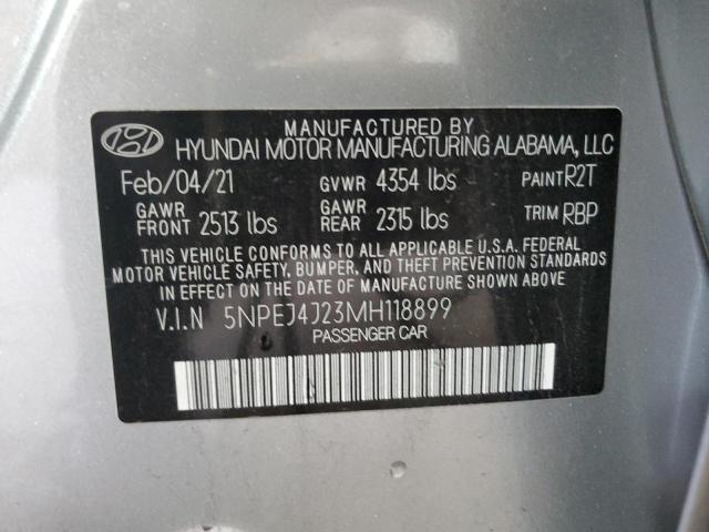 Photo 12 VIN: 5NPEJ4J23MH118899 - HYUNDAI SONATA SEL 