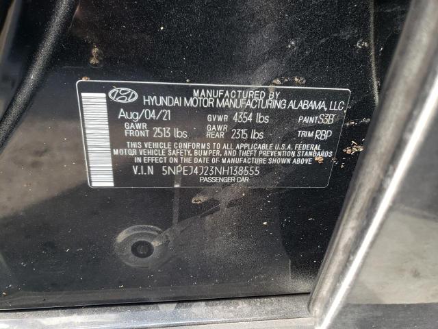 Photo 9 VIN: 5NPEJ4J23NH138555 - HYUNDAI SONATA SEL 