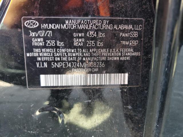 Photo 11 VIN: 5NPEJ4J24MH108236 - HYUNDAI SONATA 