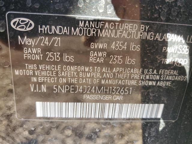 Photo 11 VIN: 5NPEJ4J24MH132651 - HYUNDAI SONATA SEL 