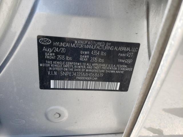 Photo 11 VIN: 5NPEJ4J25MH068619 - HYUNDAI SONATA SEL 