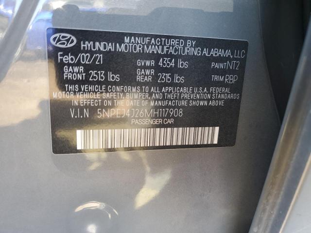 Photo 11 VIN: 5NPEJ4J26MH117908 - HYUNDAI SONATA SEL 