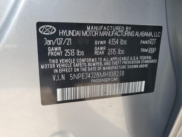 Photo 11 VIN: 5NPEJ4J28MH108238 - HYUNDAI SONATA SEL 