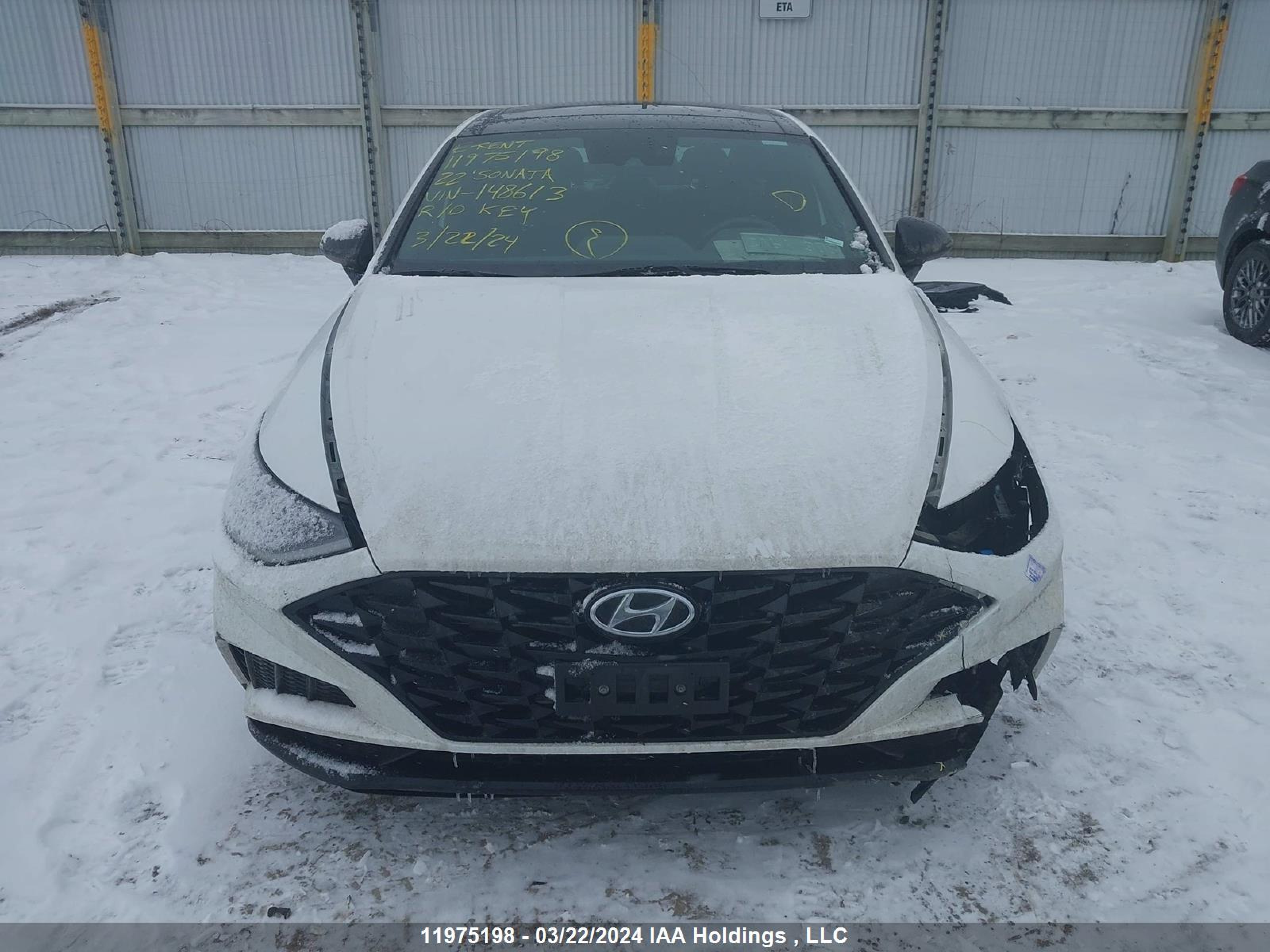 Photo 12 VIN: 5NPEJ4J28NH148613 - HYUNDAI SONATA 