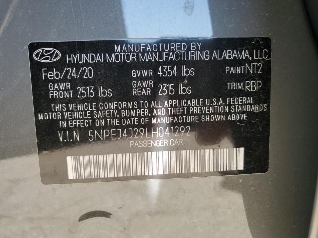 Photo 12 VIN: 5NPEJ4J29LH041292 - HYUNDAI SONATA 