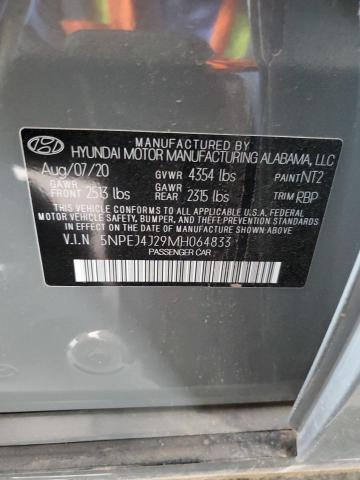 Photo 12 VIN: 5NPEJ4J29MH064833 - HYUNDAI SONATA SEL 