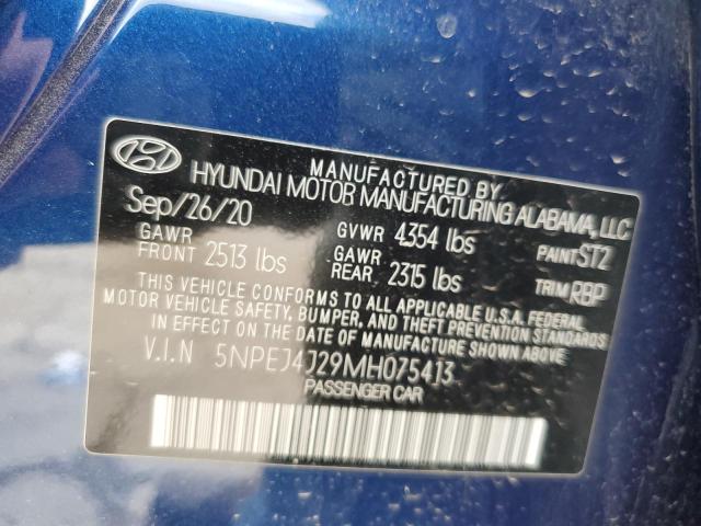 Photo 12 VIN: 5NPEJ4J29MH075413 - HYUNDAI SONATA SEL 