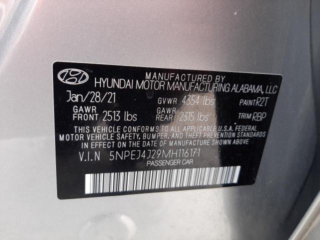 Photo 11 VIN: 5NPEJ4J29MH116171 - HYUNDAI SONATA SEL 