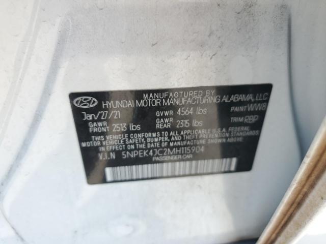 Photo 11 VIN: 5NPEK4JC2MH115904 - HYUNDAI SONATA 